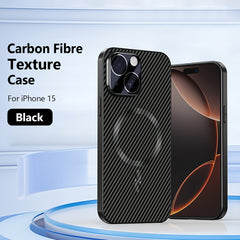 Premium Magnetic Carbon Fiber Case for iPhone – Ultra-Slim, MagSafe Ready & Scratch Resistant