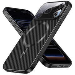 Premium Magnetic Carbon Fiber Case for iPhone – Ultra-Slim, MagSafe Ready & Scratch Resistant