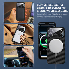 Premium Magnetic Carbon Fiber Case for iPhone – Ultra-Slim, MagSafe Ready & Scratch Resistant