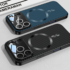 Premium Magnetic Carbon Fiber Case for iPhone – Ultra-Slim, MagSafe Ready & Scratch Resistant