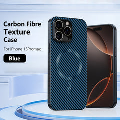 Premium Magnetic Carbon Fiber Case for iPhone – Ultra-Slim, MagSafe Ready & Scratch Resistant