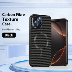 Premium Magnetic Carbon Fiber Case for iPhone – Ultra-Slim, MagSafe Ready & Scratch Resistant