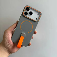 MagSafe Silicone Case with Strap & Grip Ring for iPhone 11–17 Pro Max