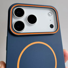 MagSafe Silicone Case with Strap & Grip Ring for iPhone 11–17 Pro Max