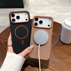Magnetic Matte Soft Silicone Case for iPhone 17 Pro Max (MagSafe Compatible)