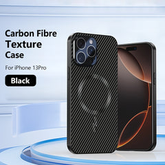 Premium Magnetic Carbon Fiber Case for iPhone – Ultra-Slim, MagSafe Ready & Scratch Resistant